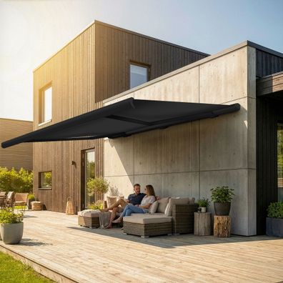 Markise elektrische Gelenkarm Voll Kassetten Markise Gehäuse Anthrazit