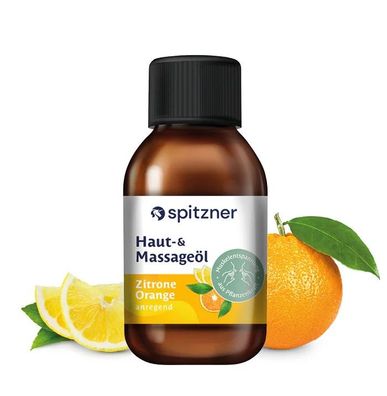 Spitzner Haut, Massageöl - anregend - Zitrone-Orange - Inhalt 200ml