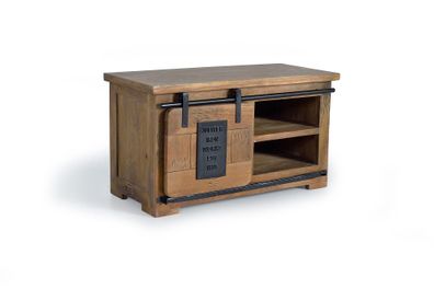 TV-Schrank/Konsole in Akazie mit Metalldetails-1240