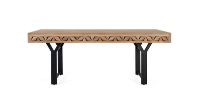 Rechteckiger Esstisch aus Mangoholz 200 cm-1986