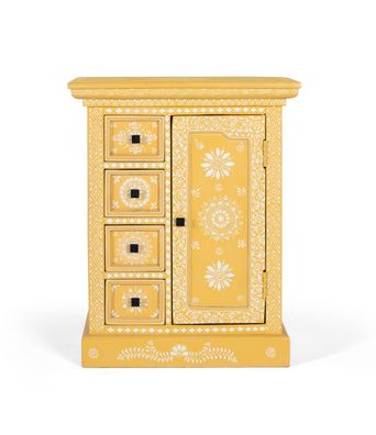 Sideboard aus Mangoholz mit handdekorierter Tér-2198