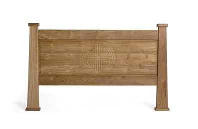 Kopfteil aus massivem Teakholz 180 cm-2318