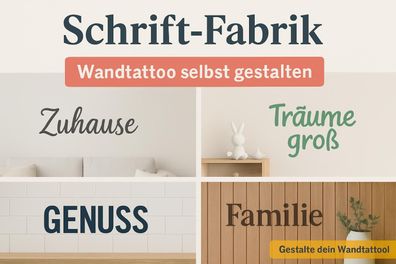 Wandtattoo selbst gestalten und bestellen