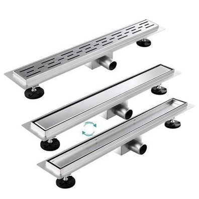 EMKE® Edelstahl Duschrinne Bodenablauf Abflussrinne Flach Duschablauf Ablauf Rinne