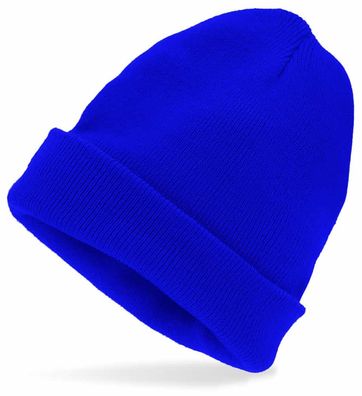 Beanie neon blau