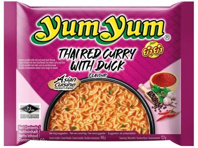 YumYum Instantnudeln Thai Red Curry Ente 60g