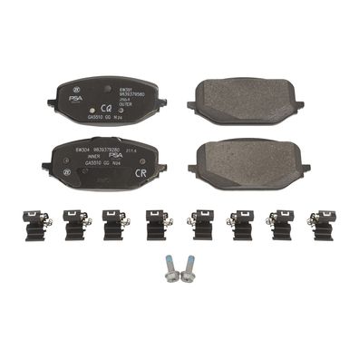 Bremsbelagsatz, Scheibenbremse PSA (1647880280) 1647880280