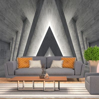 Vlies Fototapete Wandtapete Wandbilder Retro Stil 3D Backsteinmauer 4434