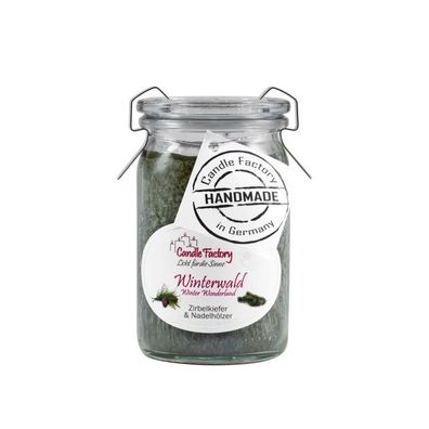 Candle Factory Baby-Jumbo Duftkerze im Weckglas, Winterwald, 308-090 1 St
