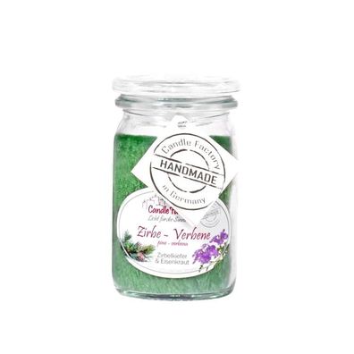Baby-Jumbo Duftkerze im Weckglas, Zirbe - Verbene 1 St
