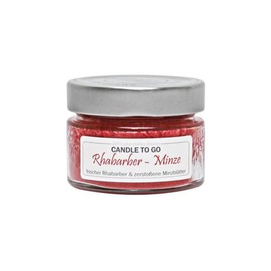 Candle to go, Rhabarber - Minze 1 St
