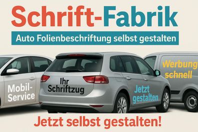 Folienbeschriftung Vinyl Folienaufkleber Wunschtext Schriftzug selbst gestalten