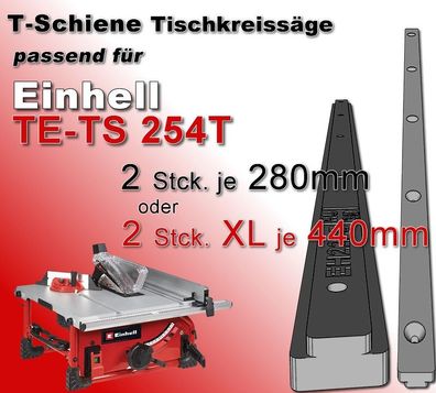 T-Nut Schiene, Gleitschiene, Nutschiene, Einhell TE-TS 254 T kompatibel