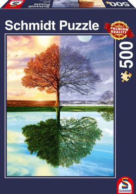 Jahreszeiten-Baum 500 Teile Puzzle