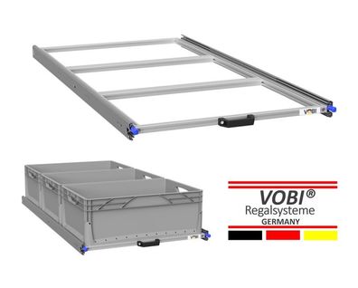 Heckauszug 1200 mm Kastenwagen Camper bis 6 Boxen Schwerlastauszug Selbstausbau