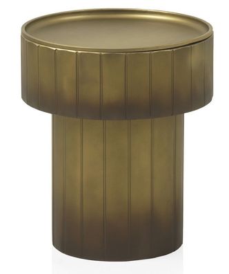 Beistelltisch aus Metall, oldfarb