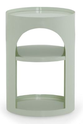 Beistelltisch aus weißem Metall