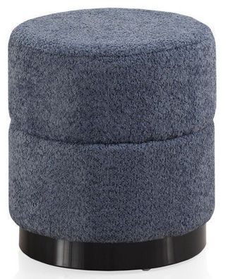 Gepolsterter Hocker blau