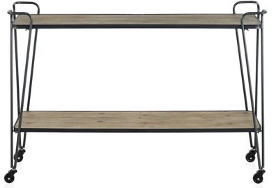 Konsolentisch aus Tannenholz und Eisen