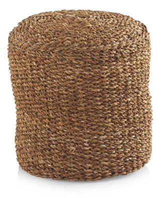 Pouffe aus Seetang und Baumwolle, Durchmesser 40
