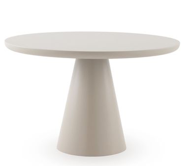 Runder Tisch 120 cm Durchmesser aus MDF in Weiß