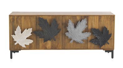 Sideboard aus massivem Mangoholz, braun