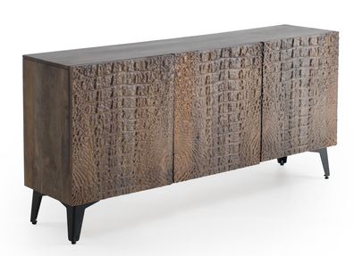 Sideboard vier Türen naturfarbenes Eschenfurnier