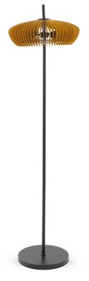 Stehlampe aus honigfarbenem Sperrholz