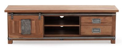 TV-Möbel aus recyceltem massivem Akazienholz