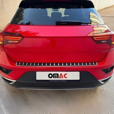 Ladekantenschutz Stoßstangenschutz für VW T-Roc 2017-2025 Edelstahl Kohlefaser