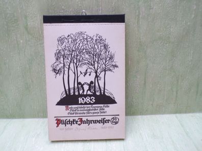 Plischke Jahrweiser Kunstpostkarten 1983 56. Folge 100 Jahre Scherenschnitt neuwertig