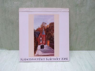 Kaiserswerther Jahreskalender Postkarten 1981 Werner Liselotte Schramm Aquarelle