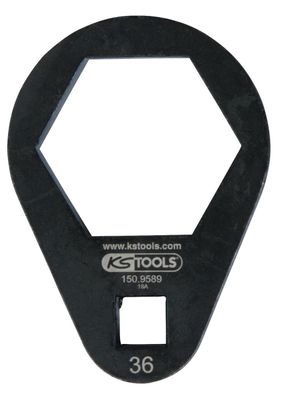 KS TOOLS 3/8" Einsteck-Ringschlüssel, extra flach, 36 mm