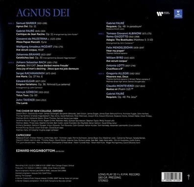 Various: Various: New College Choir Oxford - Agnus Dei (180g)