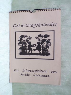 immerwährender Geburtstagskalender Scherenschnitt Holde Overmann Gudrun Mormann