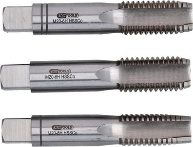 KS TOOLS HSS CO Handgewindebohrer-Satz M, M12x1,75, 3-tlg