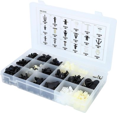 KS TOOLS Befestigungs-Clip-Satz für Honda, 418-tlg
