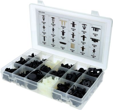 KS TOOLS Befestigungs-Clip-Satz für Nissan, 408-tlg