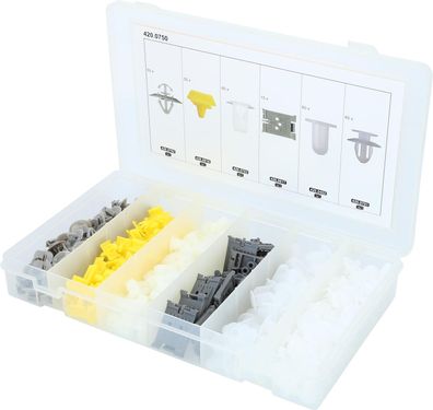 KS TOOLS Befestigungs-Clip-Satz für Renault, 300-tlg