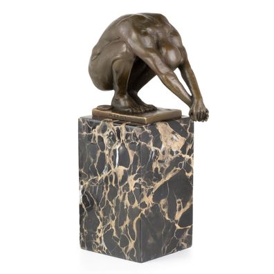 Moritz Bronzefigur Akt Turmspringer Schwimmer Höhe 23 cm 2,85 kg Skulptur Statue Anti