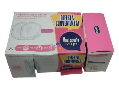 Chicco Stilleinlagen 120 Stück Einweg, atmungsaktiv, weich