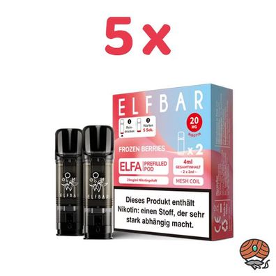 ELFBAR ELFA POD Frozen Berries 20mg/ml Nikotin 5x 2 Pods