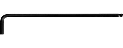 KS TOOLS Kugelkopf-Innensechskant-Winkelstiftschlüssel phosphatiert, XL, 5mm