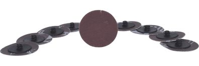 KS TOOLS Ersatz-Schleifpads, Ø50mm, Sand-Papier 240, 10er Pack