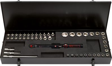 1/2" Ergotorque®precision Ratschen-Drehmomentschlüssel-Satz, 20-100Nm, 48-tlg