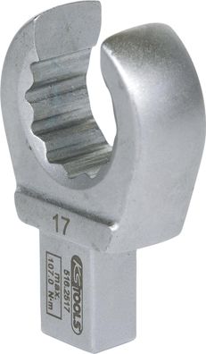 KS TOOLS 9x12mm Einsteck-Ringschlüssel offen, 17mm
