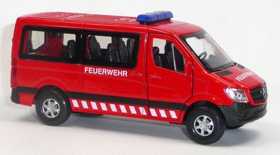 Mercedes Benz Sprinter Feuerwehr Sammlermodell ca. 12 cm rot