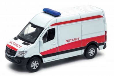 Mercedes Benz Sprinter Notarzt Sammlermodell ca. 12 cm weiß