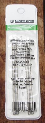 1 Satz (2x) HM (HW) Hobelmesser/ Wendeschneidplatten 82 mm VHM Stehle