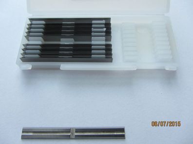 10 HM- Wendeplatten 50x5,5x1,1mm Rücken + Quernut für Schaftmesserköpfe